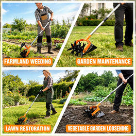 Pankay Rotary Hand Tiller suitable for lawns and seedbeds.