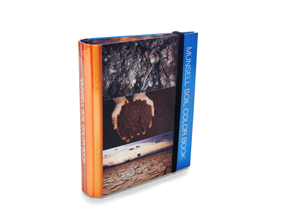 Pantone Munsell Soil Color Book cover, portable field tool for soil assessment.