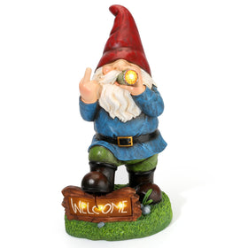 Panven Gnomes Garden Decor Welcome Sign: a playful outdoor greeting for your yard.