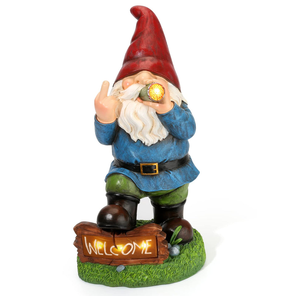 Panven Gnomes Garden Decor Welcome Sign: a playful outdoor greeting for your yard.