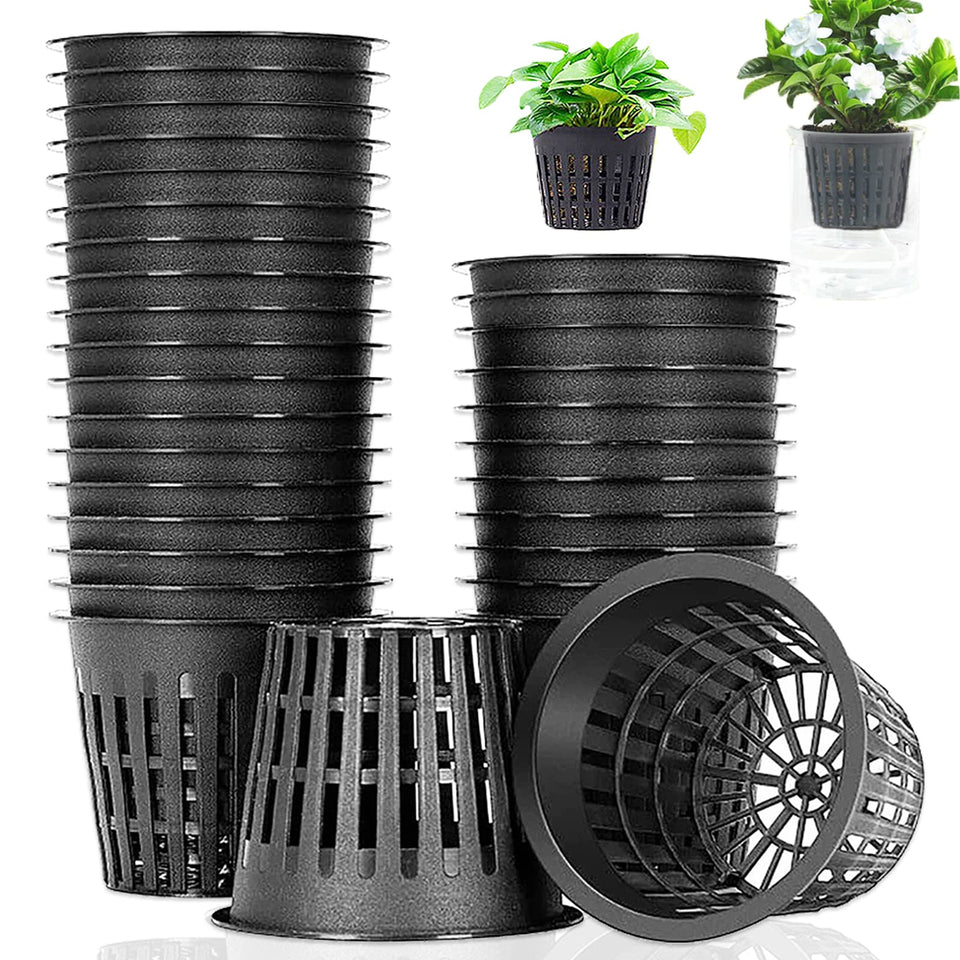 Panxxsen 3-inch net pot with upper diameter clearly shown for stable fit in hydroponic setups.