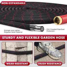 PANYEE 100FT garden hose with sprayer attachments for versatile cleaning tasks.