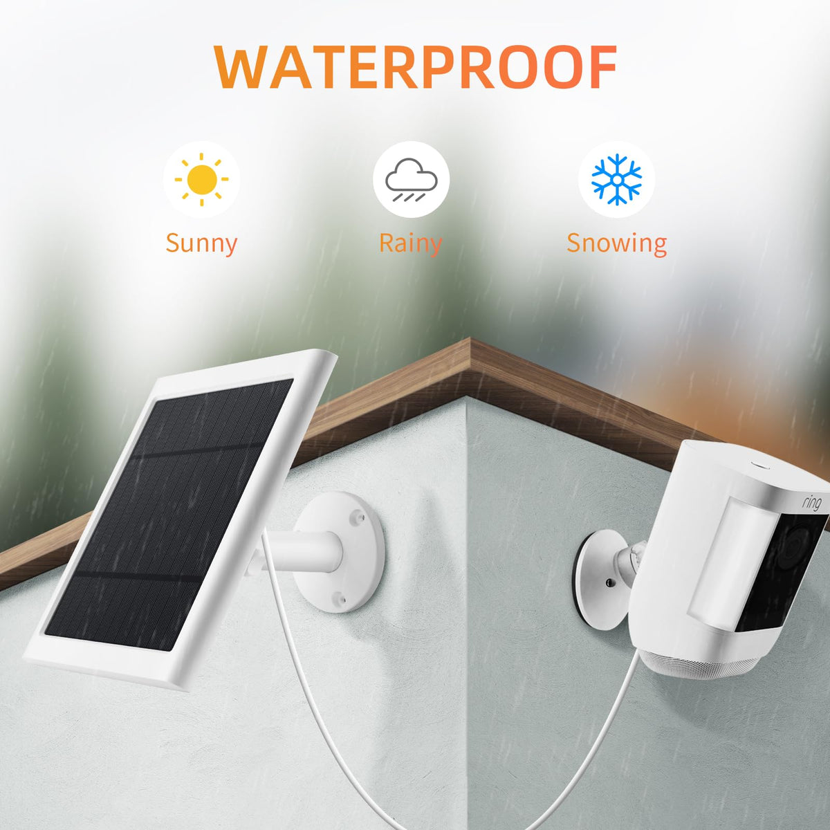 Paodekua 360-degree mount enables optimal sun exposure for positioning.