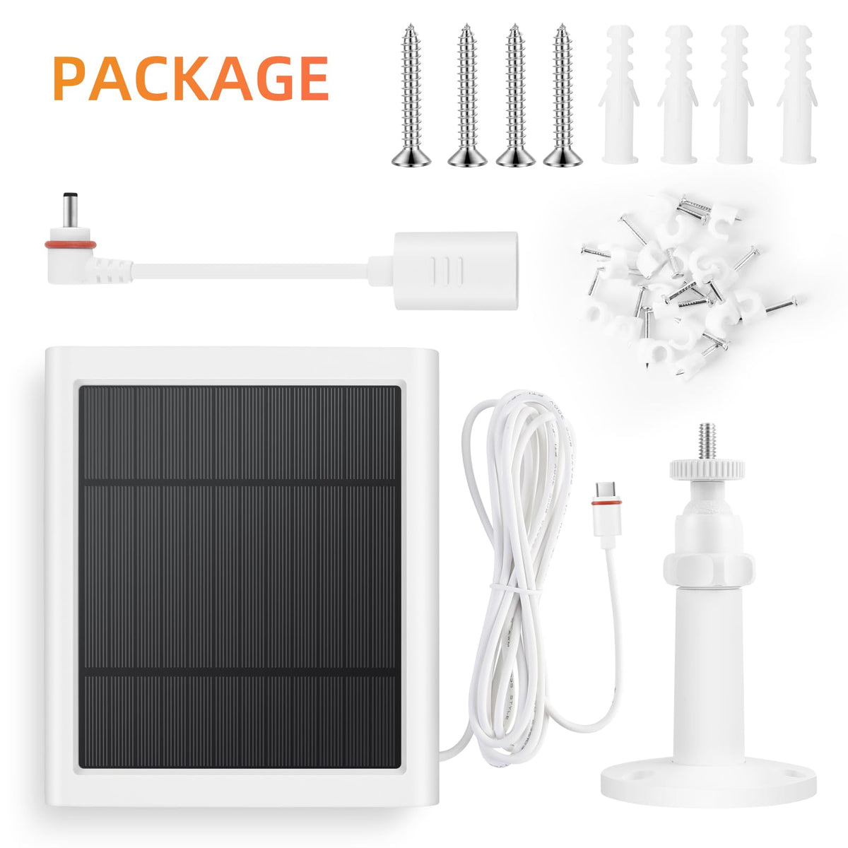 Paodekua Ring solar panel package contents ready for quick installation.