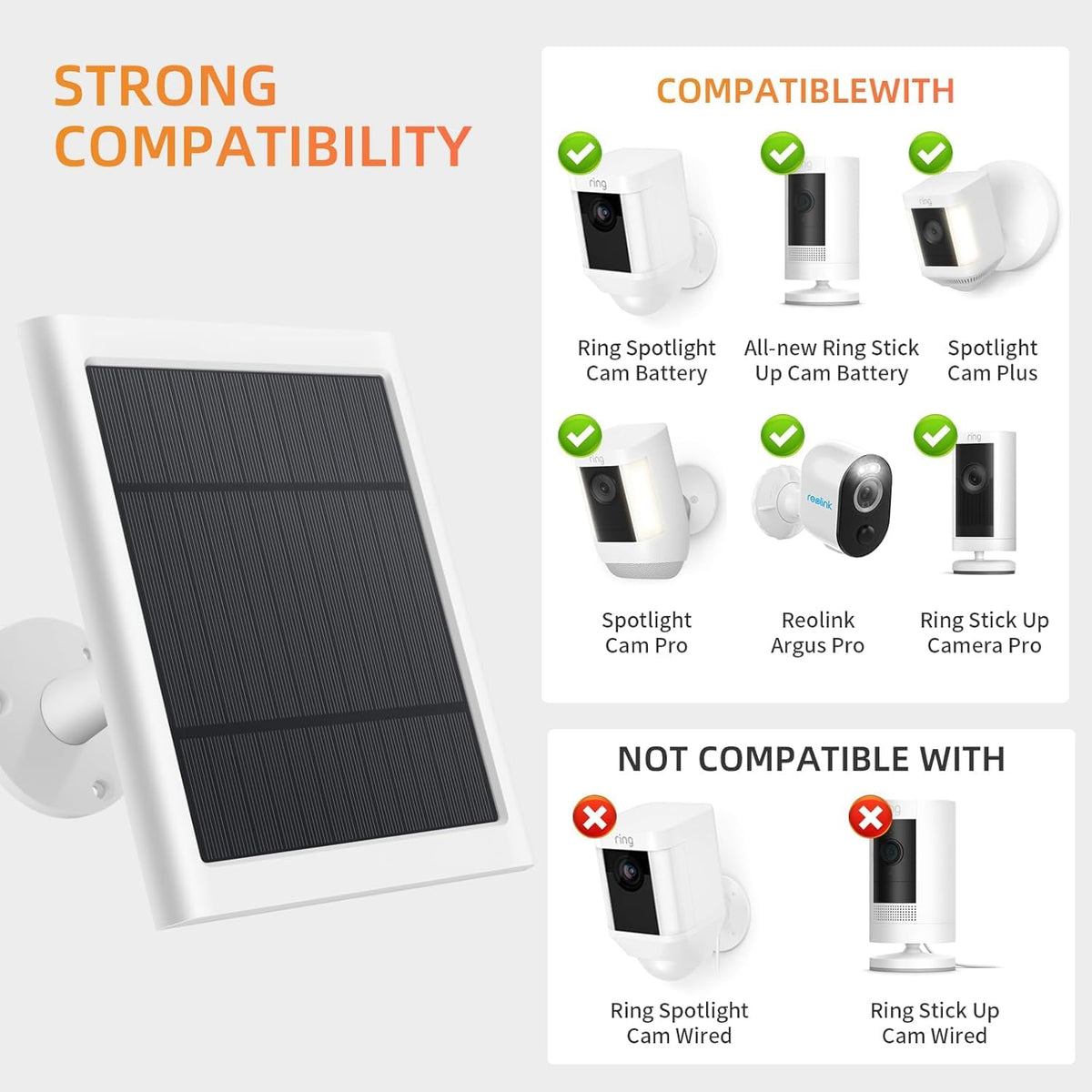 Paodekua solar panel with 10ft cable enabling flexible placement.