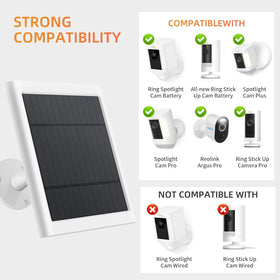 Paodekua solar panel with 10ft cable enabling flexible placement.