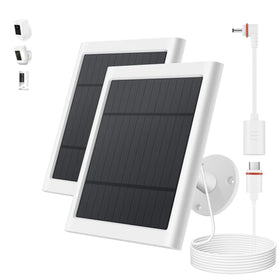 Paodekua solar panel for Ring Camera in setup mode for sunlight charging.