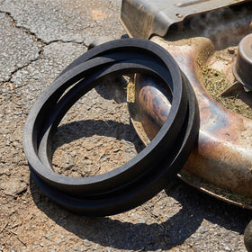 PAOSDKSUI drive belt shows 3/8 inch width and 32.6 inch length for compatibility.