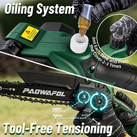 PAOWAFOL 1200W motor provides fast, smooth cutting.