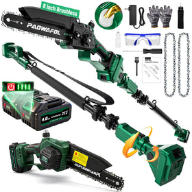 PAOWAFOL 2-in-1 electric pole saw ready for quick, versatile setup.