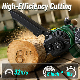 PAOWAFOL automatic-oiling system keeps the chain lubricated.