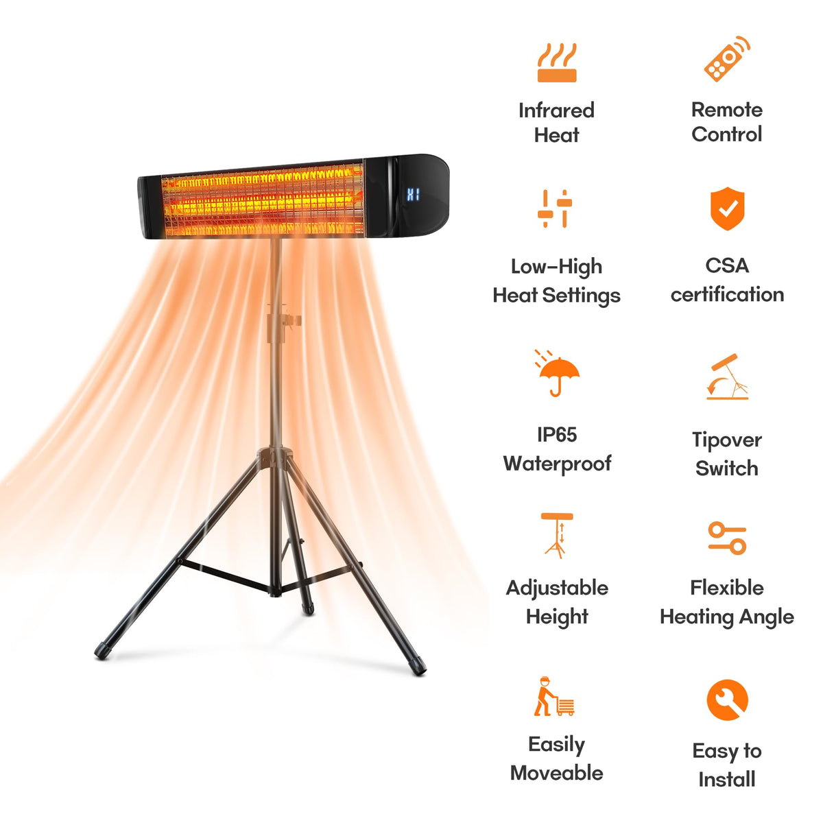 Paraheeter CSA certified heater with safety features and sturdy hardware
