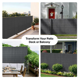 Paramondo privacy screen trims to size with scissors for a tailored fit
