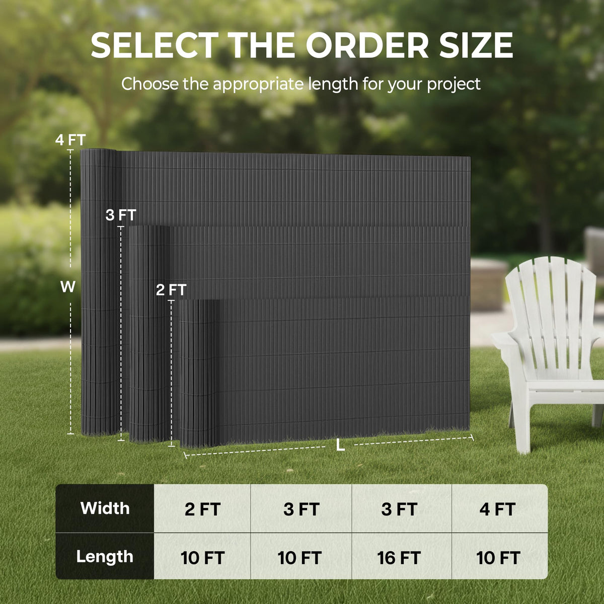 Paramondo privacy screen blocks 95% of visibility for more secluded outdoor spaces