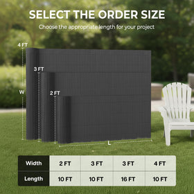 Paramondo privacy screen blocks 95% of visibility for more secluded outdoor spaces