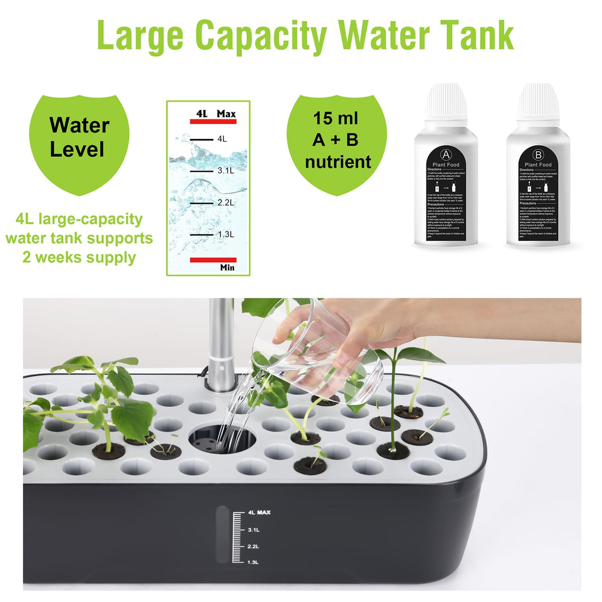 PARAQUIP 52-Pod hydroponics auto timer for consistent schedules