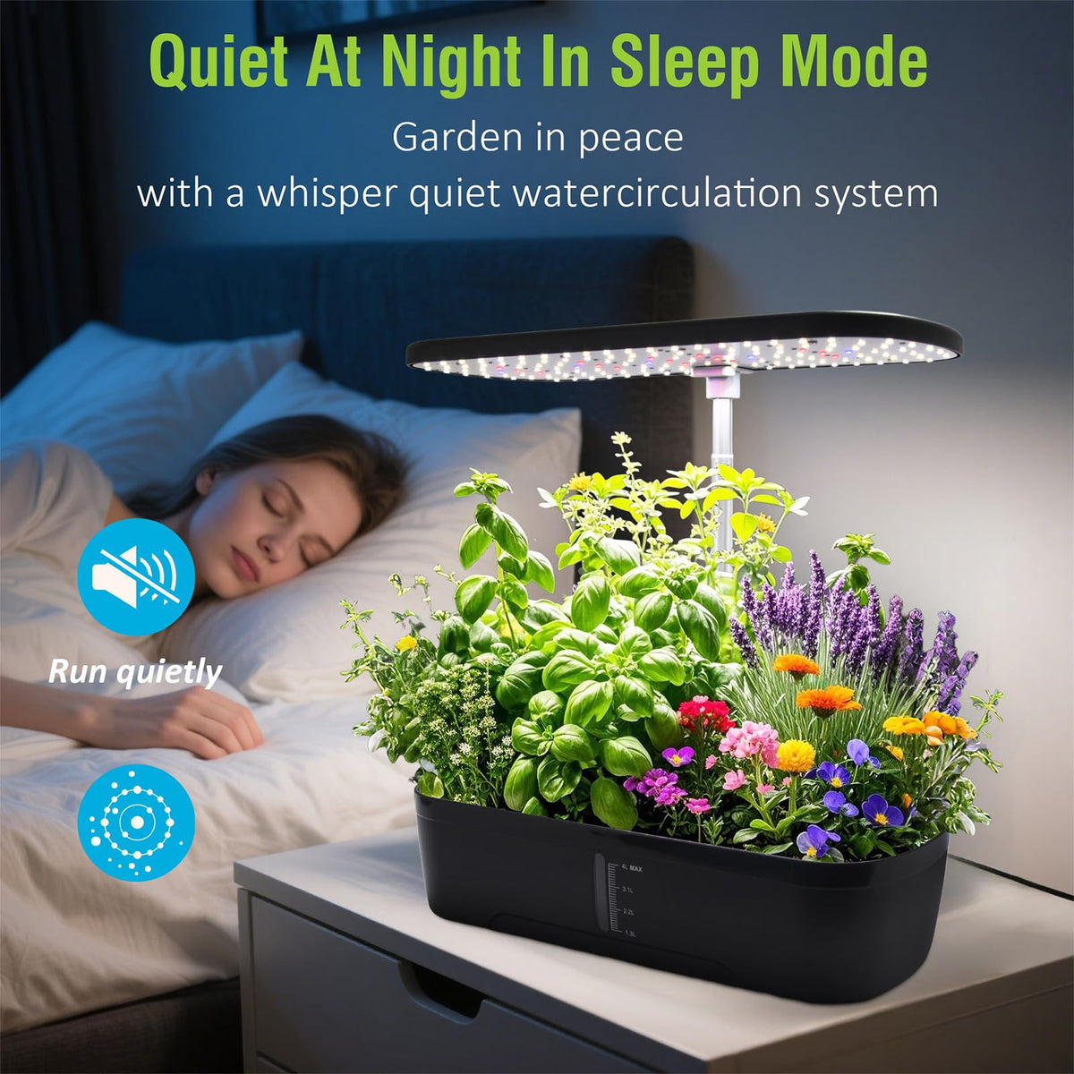 PARAQUIP 52-Pod hydroponics on a kitchen counter for convenient use