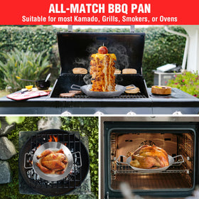 PARGRILL Al Pastor Skewer Stand polished finish is easy to clean after grilling