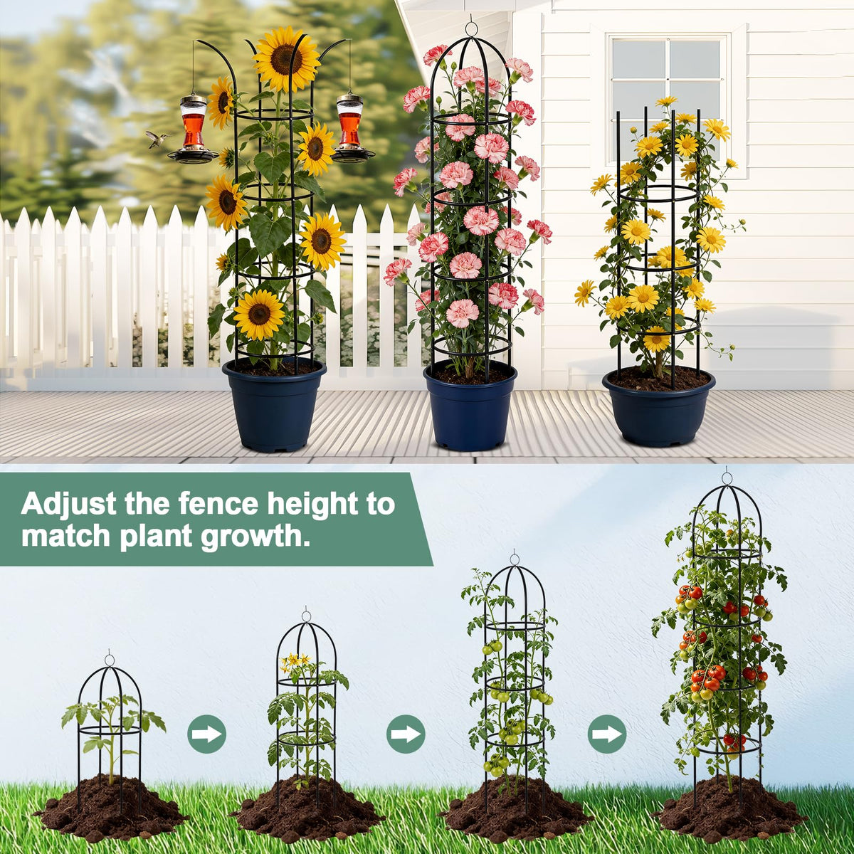 ParseBio garden twist-tie included to secure vines and stems.