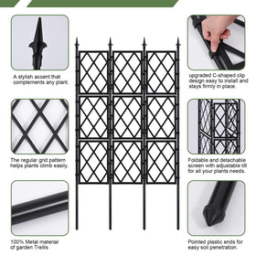 ParseBio decorative garden stand trellis adds form as a fence or accent piece.