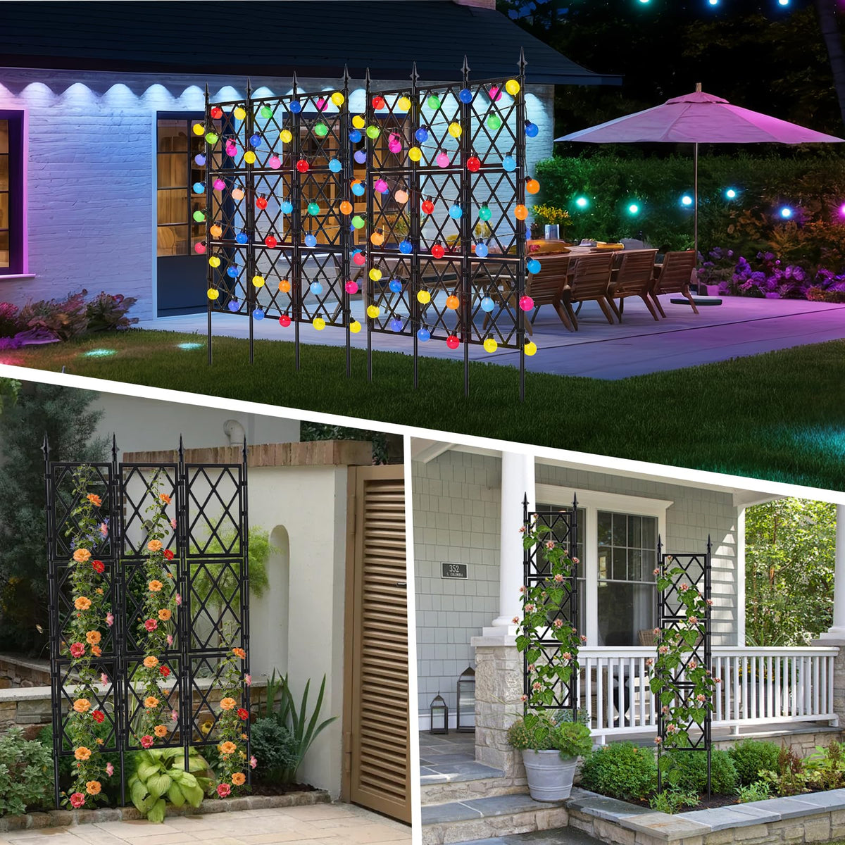 ParseBio sturdy installation by inserting trellis 6 to 8 inches into soil.