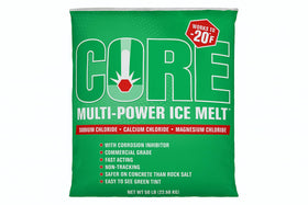Made-in-USA Partners Brand ice melt bag ready for industrial use.