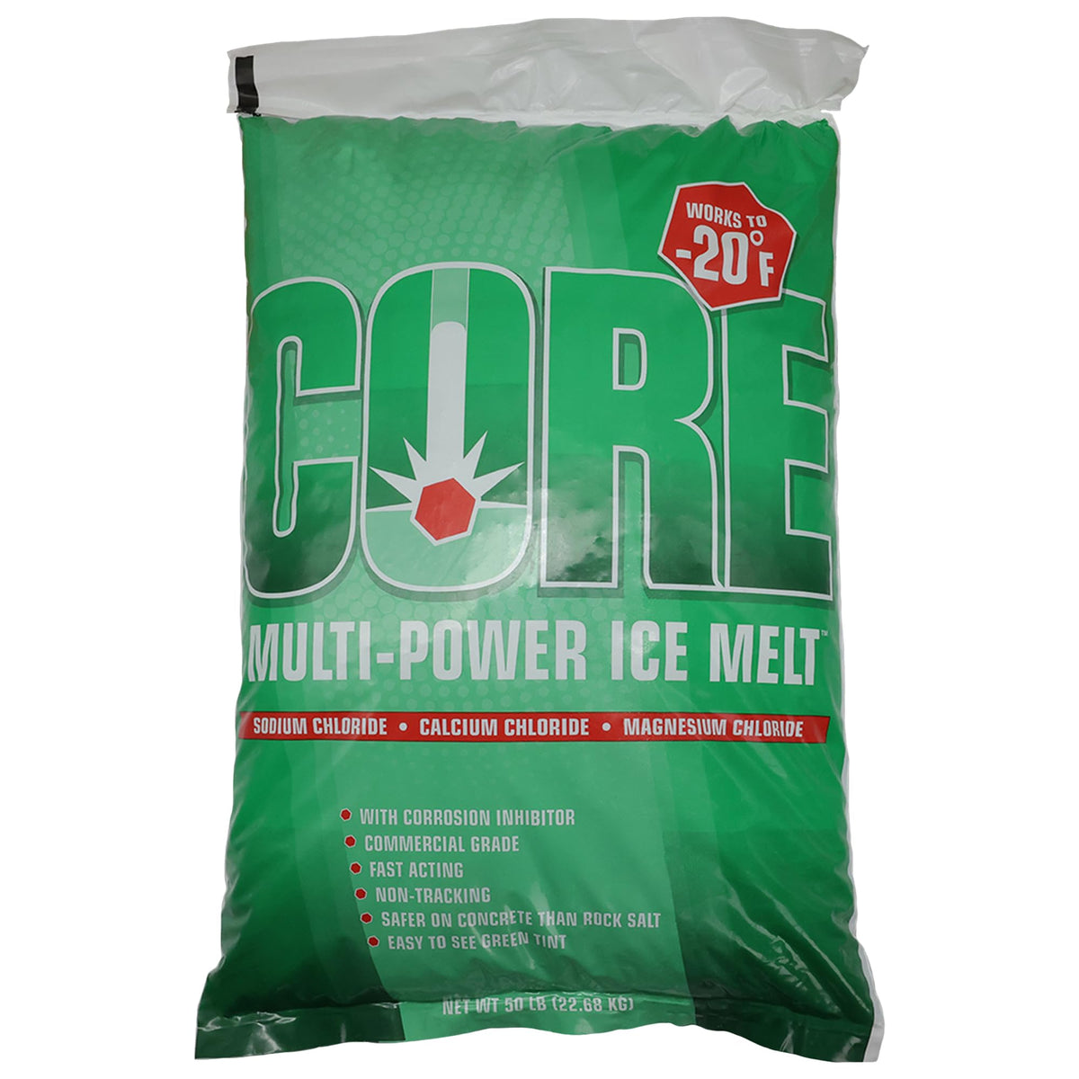Partners Brand Premium Blue Ice Melt 50 lb bag with blue granules for even coverage.