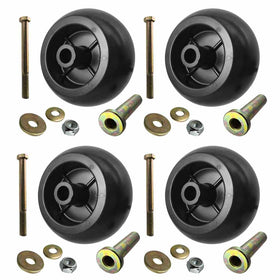 Parts 4 Outdoor deck wheel close-up for Xmark Explorer, smooth rolling replacement.