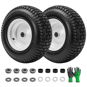 Parts Camp 16x6.50-8 tire side view for smooth mowing
