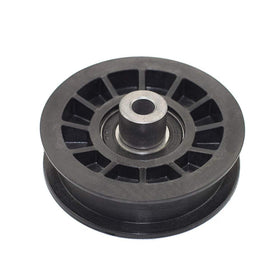 Parts Camp flat idler pulley for Poulan with smooth belt routing