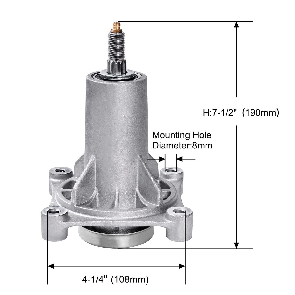 Parts Camp Husqvarna-compatible spindle assembly for reliable deck performance.