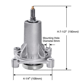 Parts Camp Husqvarna-compatible spindle assembly for reliable deck performance.