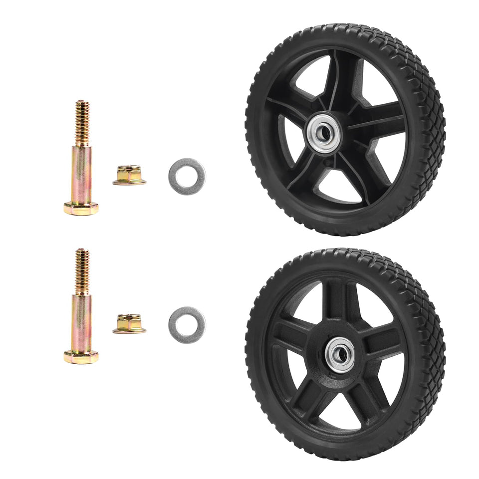 Parts Camp lawn mower wheel kit 6in set for easy replacement and smoother operation.