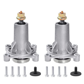 Parts Camp mower deck spindle assembly two-pack for durable replacement and smooth operation.