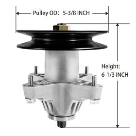 Parts Camp LT1050 50-inch deck spindle keeps blades aligned for smooth cuts.