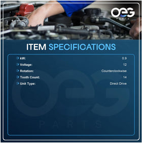 Parts Player OEG gear-teeth close-up highlights the 14-tooth steel engagement.