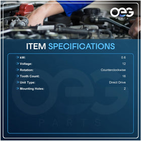 Parts Player 12V Briggs starter supports smooth engine starts