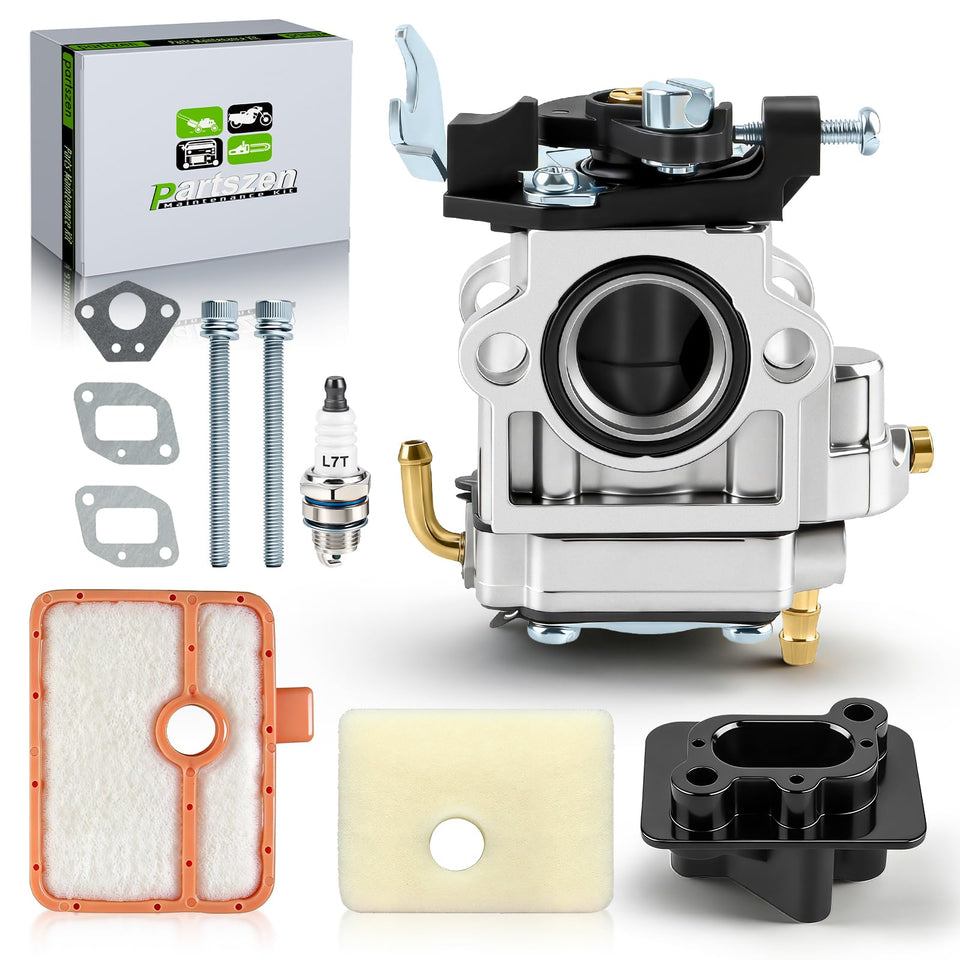 Partszen carburetor kit for Husqvarna, ready for a complete tune-up.