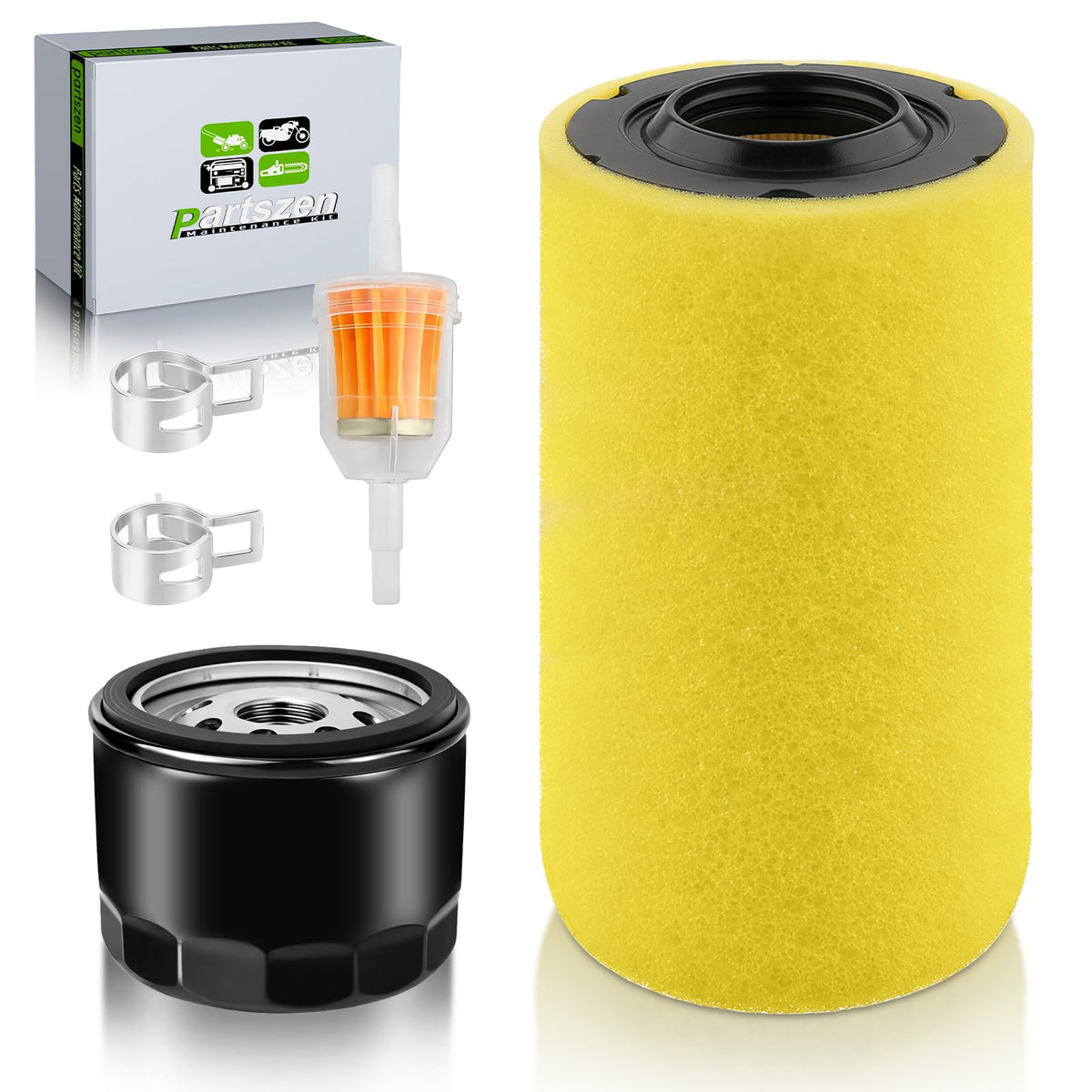 Partszen 796031 fuel filter kit for John Deere, supports clean fuel delivery.