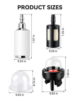 partszen black fuel filters pack suitable for multiple tools