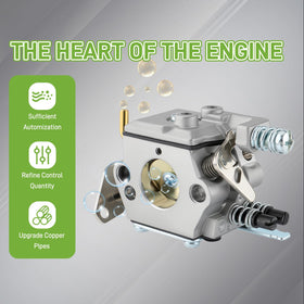 Partszen carburetor for Husqvarna 141 facilitates clean fuel delivery
