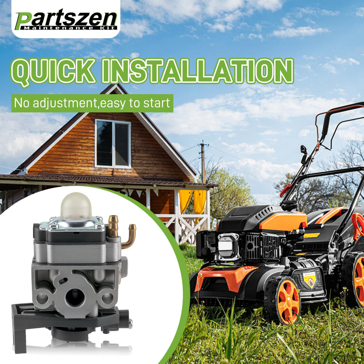 Partszen fuel cup for Husqvarna 324LX simplifies fuel routing