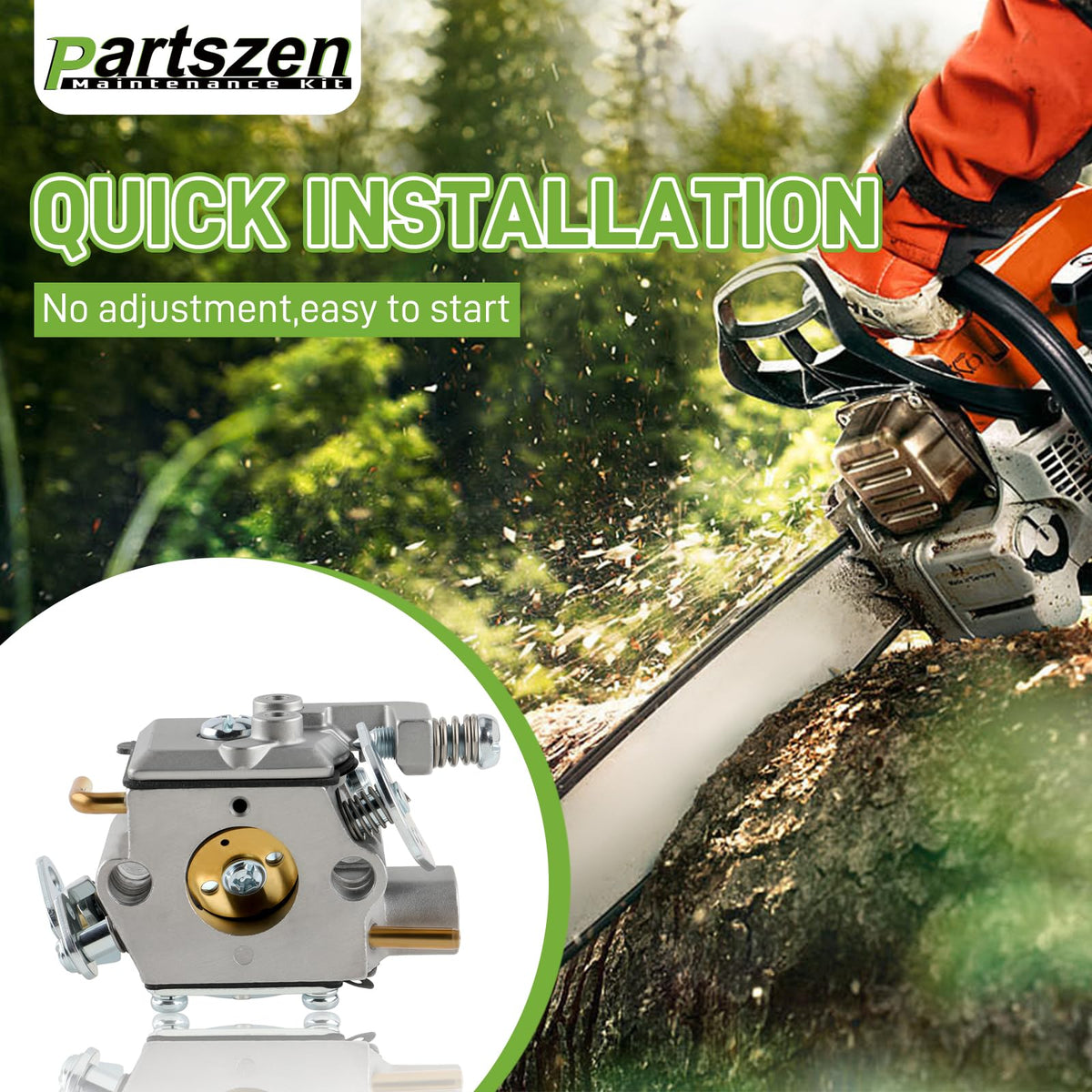 Partszen gasket kit for carburetor ensures proper seal and leak prevention