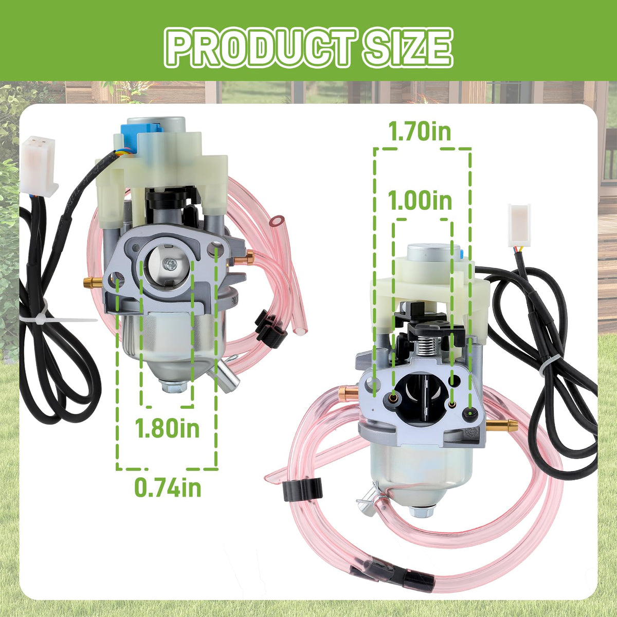 Partszen Huayi carburetor with labeling for easy identification.