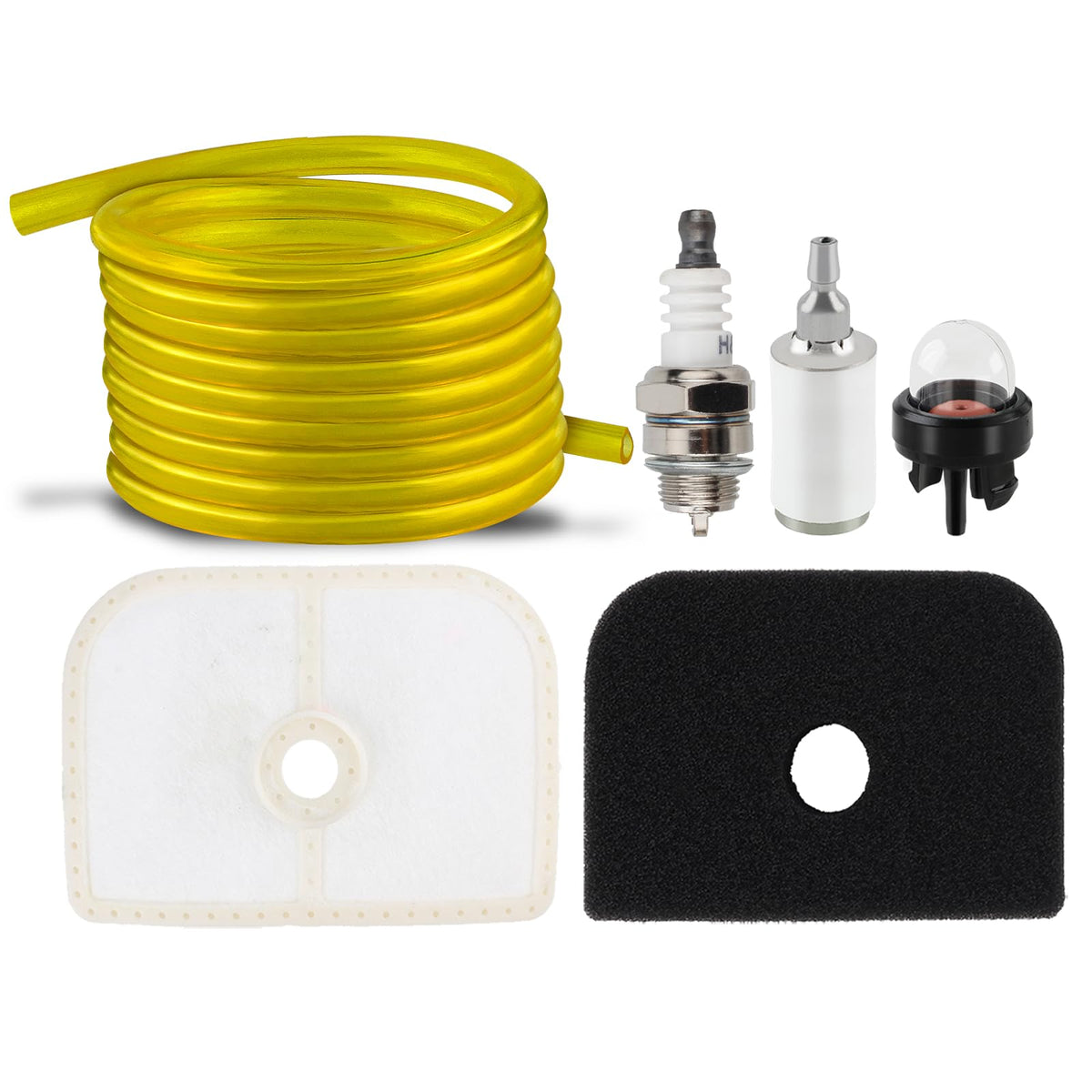 partszen Husqvarna 525LS air-filter pack with included fuel line for quick replacement