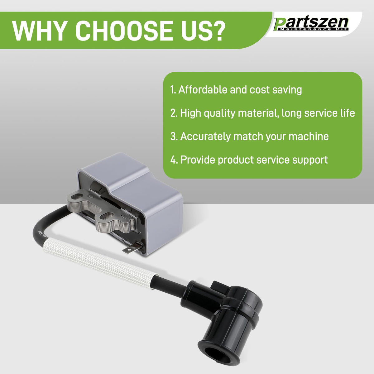 Partszen ignition coil for Echo PPF210 offering dependable spark in all conditions
