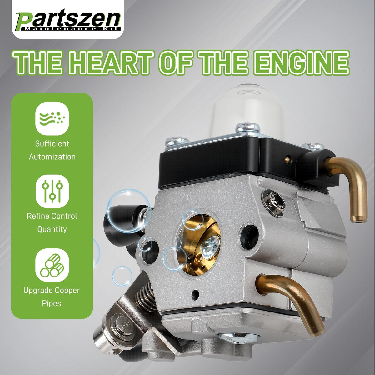 Partszen ignition coil kit provides a reliable spark for smoother operation.