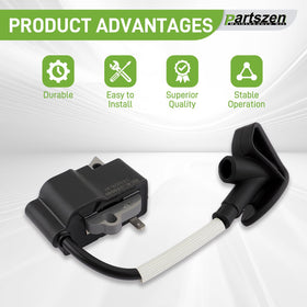 Partszen ignition coil module fits Stihl FS70R, delivering consistent spark for smooth cuts.