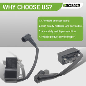 Partszen ignition coil performance test demonstrates consistent sparks under load.
