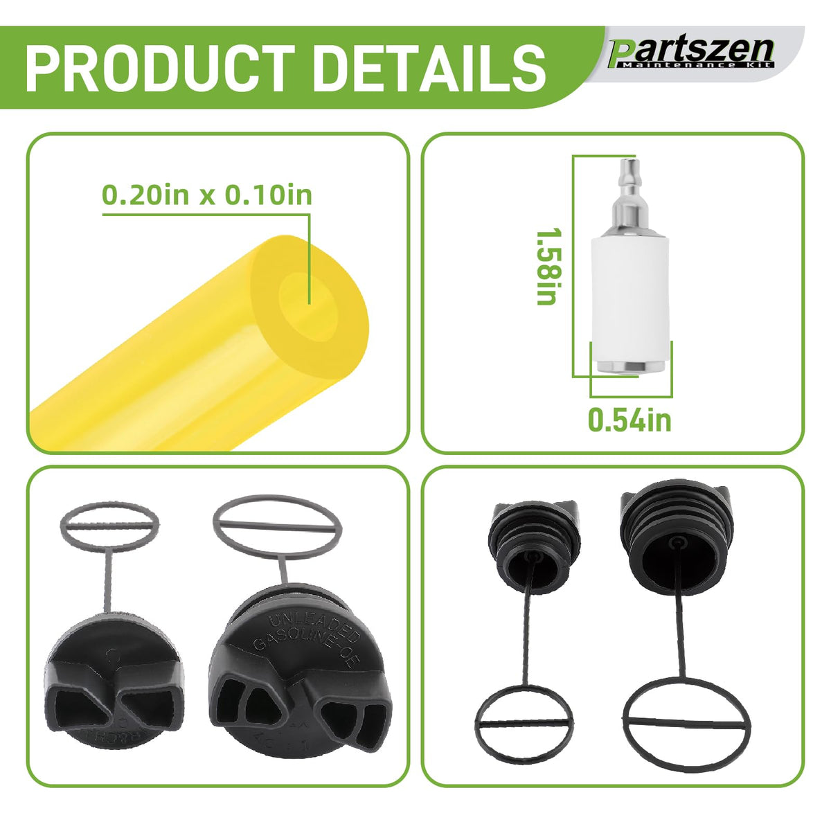 Partszen oil cap close-up, durable grip for handling.